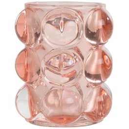 Κηροπήγιο Spitishop L-c Arty Blush 6bph043rp Γυάλινο 8.4x9.3cm - Ροζ