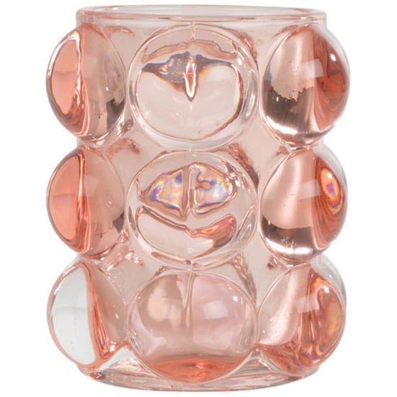 Κηροπήγιο Spitishop L-c Arty Blush 6bph043rp Γυάλινο 8.4x9.3cm - Ροζ image 0