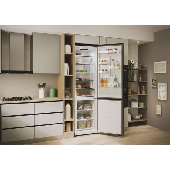 CANDY Fresco ECN2CQTEB206 Total No Frost 409 Lt Μαύρο Ψυγειοκαταψύκτης image 9