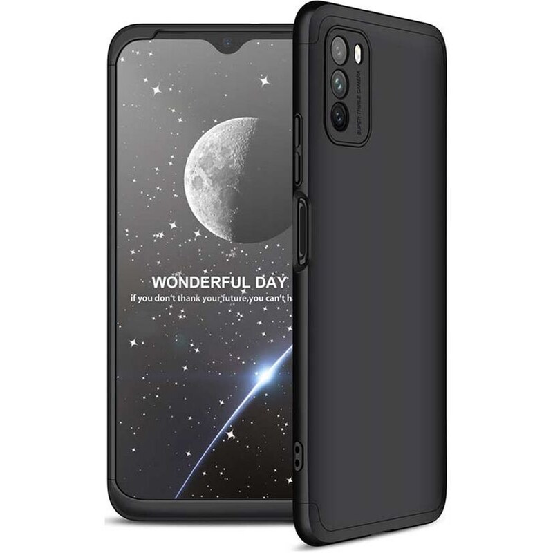 GKK Θήκη Xiaomi Poco M3 - GKK 360 Full Body Protection - Μαύρο