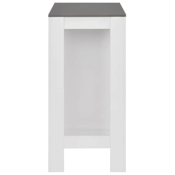 Τραπέζι Μπαρ Vidaxl Με Ράφια Λευκό 110x50x103 cm - Λευκό/Γκρι image 5