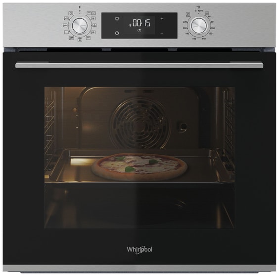 WHIRLPOOL OMR58HU1FB 71 Lt Inox Εντοιχιζόμενος Φούρνος Άνω Πάγκου image 1