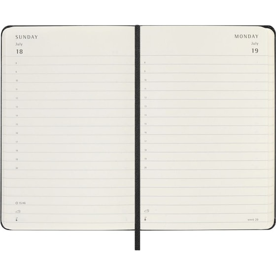 Ημερολόγιο Ημερήσιο 2027 Moleskine 12M Pocket Hardcover Μαύρο image 3