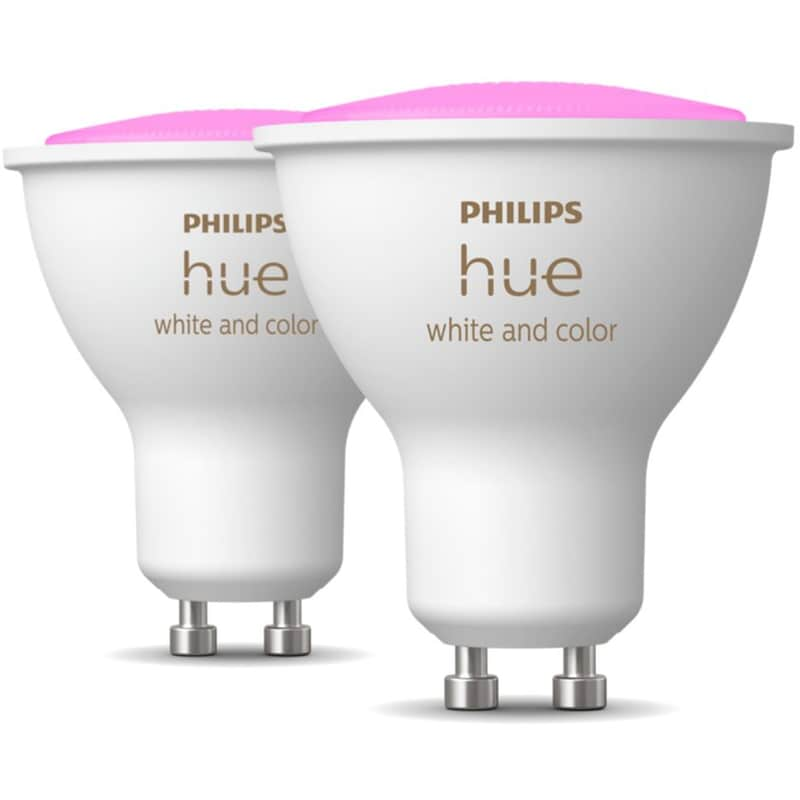 PHILIPS LIGHTING Έξυπνη Λάμπα Philips Hue WCA 5.7W GU10 2 τμχ - Λευκό Πολύχρωμο