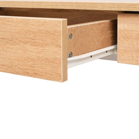 Γραφείο Μελέτης VidaXL από Μελαμίνη 110x55cm - Δρυς/Λευκό image 4