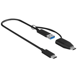 Καλώδιο δεδομένων Icy Box USB 3.1 με Τype-A σε Type-C  0.35 m - Μαύρο