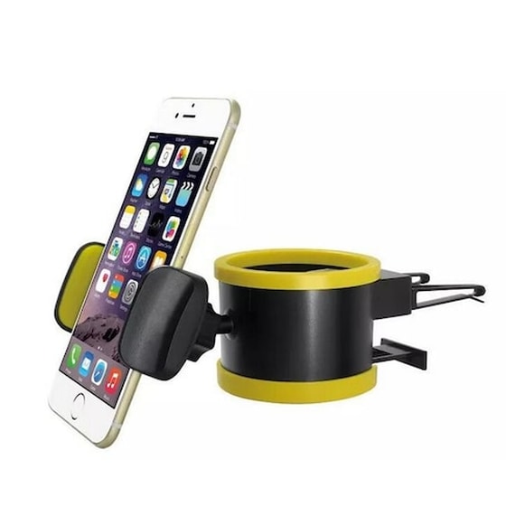 Πρακτική Ποτηροθήκη Και Βάση Κινητού Αεραγωγού Αυτοκινήτου image 1