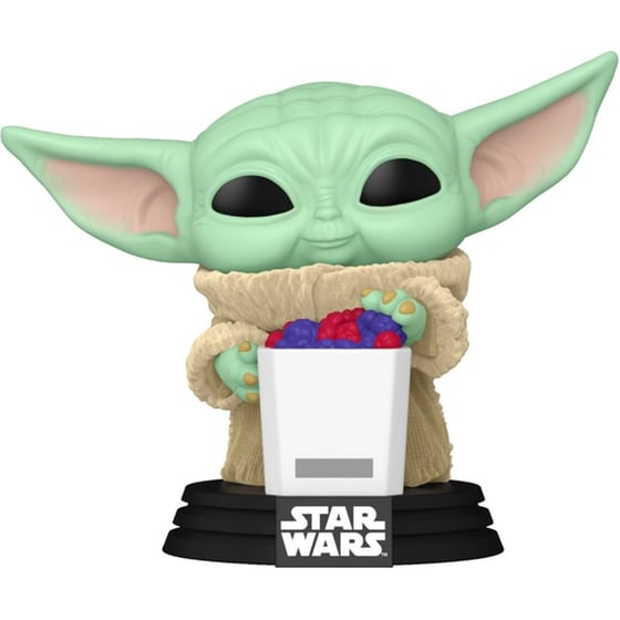 Funko Pop! Disney Star Wars: Mandalorian & Grogu - Grogu (Flocked) (Special Edition) #825 Bobble-Head image 0