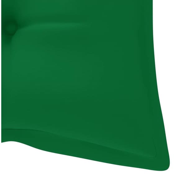 Παγκάκι Κήπου VidaXL με Μαξιλάρι από Μπαμπού 120x55x90 cm - Καφέ/Πράσινο image 8