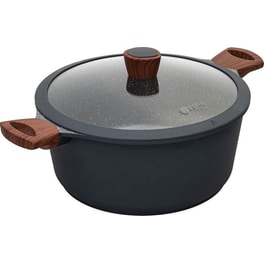 Κατσαρόλα ESTIA STONE 01-1155 28 cm 6.9 L Μαύρο