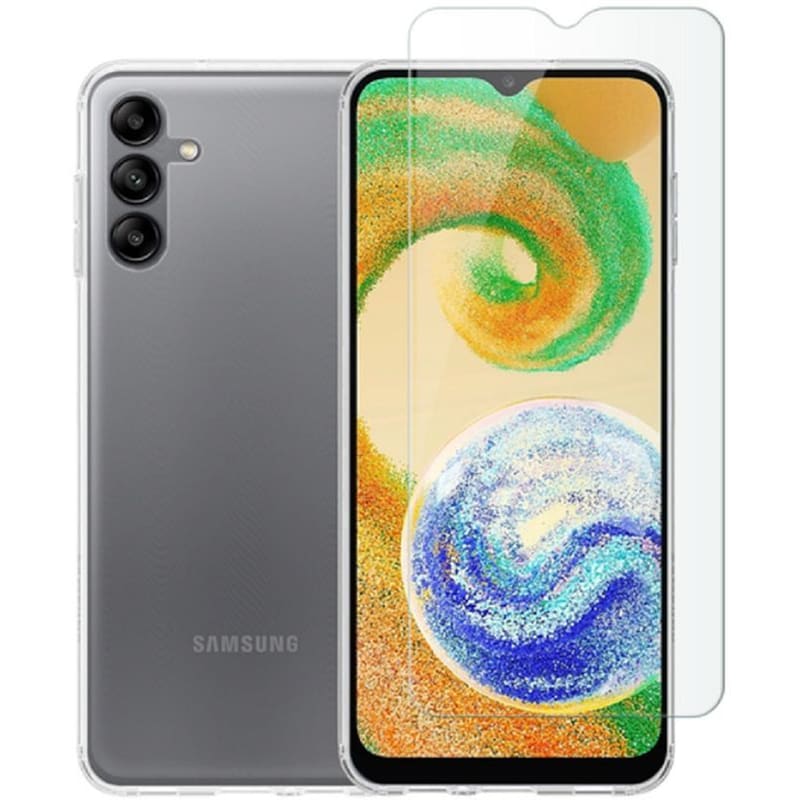 Θήκη + Προστατευτικό οθόνης Samsung Galaxy A04s - Vivid Set TPU Case + Tempered Glass - Transparent