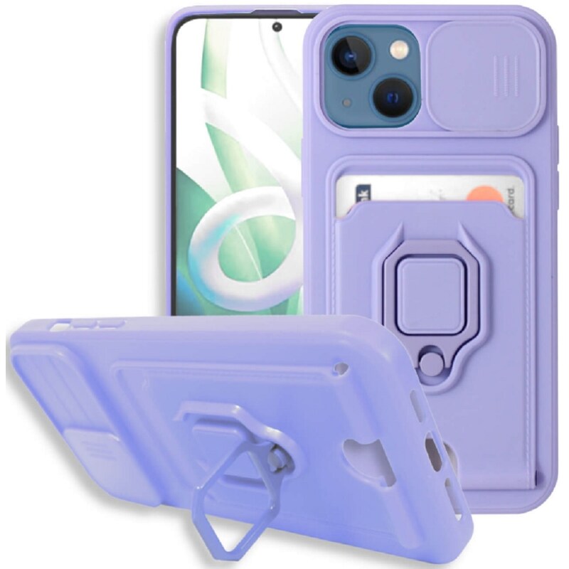 BODYCELL Θήκη Apple iPhone 13 - Bodycell Multifunction - Μωβ