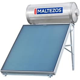 Ηλιακός Θερμοσίφωνας MALTEZOS Inox 160L/1.95τμ Διπλής Ενέργειας Κεραμοσκεπής