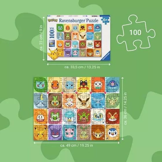 Παιδικό Παζλ Ravensburger Pokémon (100XXL Κομμάτια) image 1