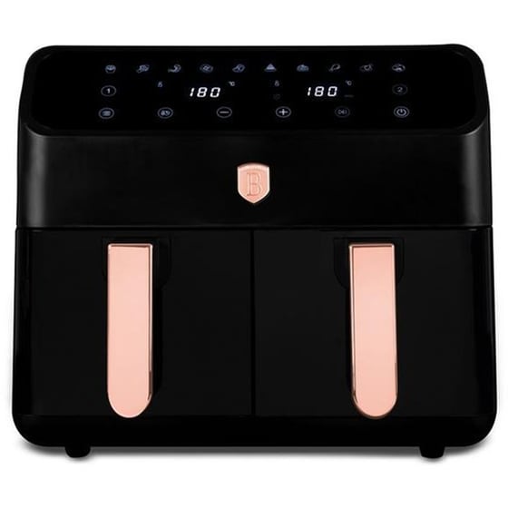 BERLINGER HAUS BH-9659 με 2 Αποσπώμενους Κάδους 2000 W 8 L Μαύρο Φριτέζα Αέρος image 0