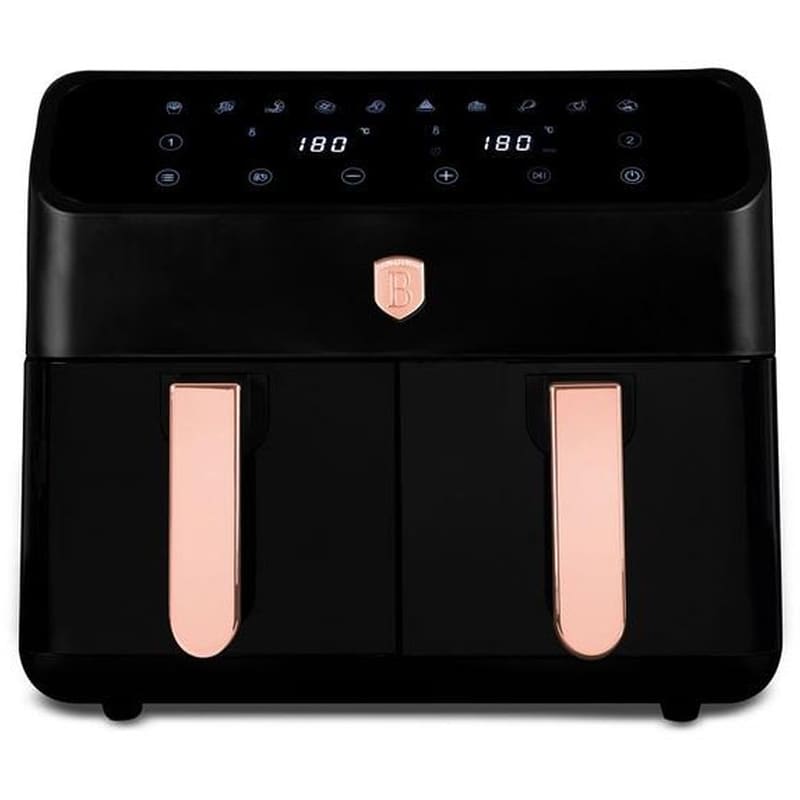 BERLINGER HAUS BERLINGER HAUS BH-9659 με 2 Αποσπώμενους Κάδους 2000 W 8 L Μαύρο Φριτέζα Αέρος