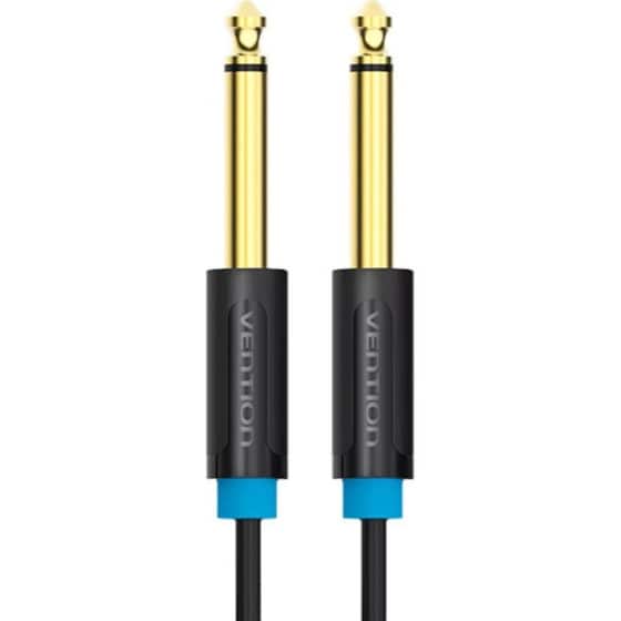 VENTION Καλώδιο Ήχου BAABL 1x 6.5mm Jack Male σε 1x 6.5mm Jack Male 10 m Μαύρο image 0