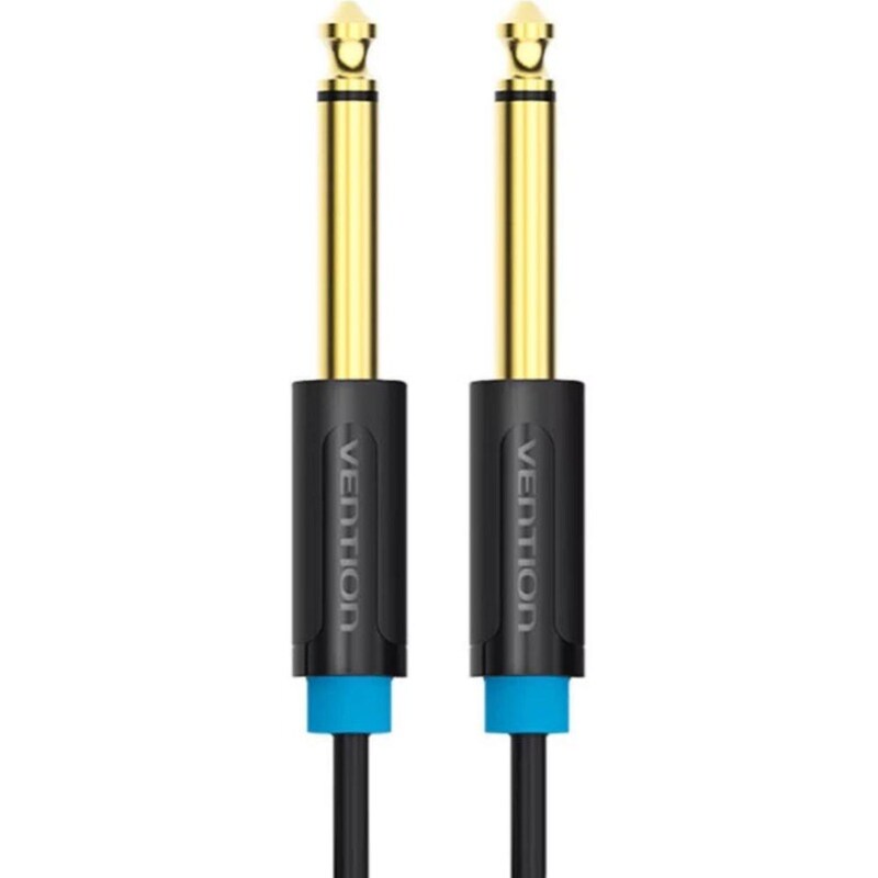 VENTION Καλώδιο Ήχου BAABL 1x 6.5mm Jack Male σε 1x 6.5mm Jack Male 10 m Μαύρο