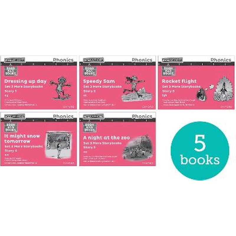 Read Write Inc. Phonics: Pink Set 3 More Black White Storybooks (Pack of 5)