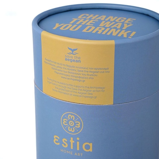 Ποτήρι Θερμός Estia Home Art Save The Aegean Denim Blue 350 ml image 4