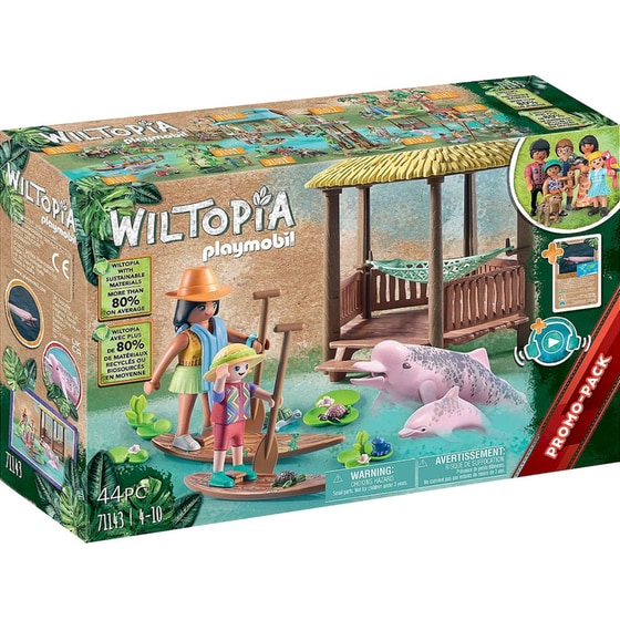 PLAYMOBIL® Wiltopia Βόλτα στο ποτάμι με τα δελφίνια (71143) image 0