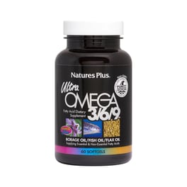 Λιπαρά Οξέα Natures Plus Ultra Omega 3/6/9 1200mg - 90 κάψουλες
