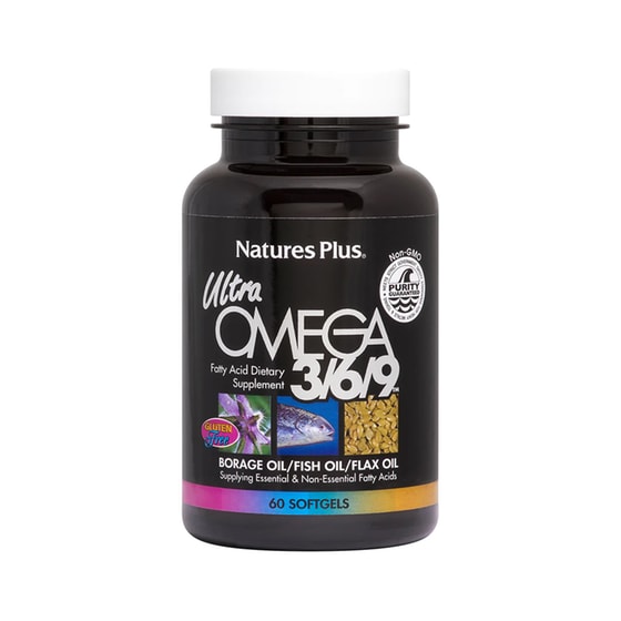 Λιπαρά Οξέα Natures Plus Ultra Omega 3/6/9 1200mg - 90 κάψουλες image 0