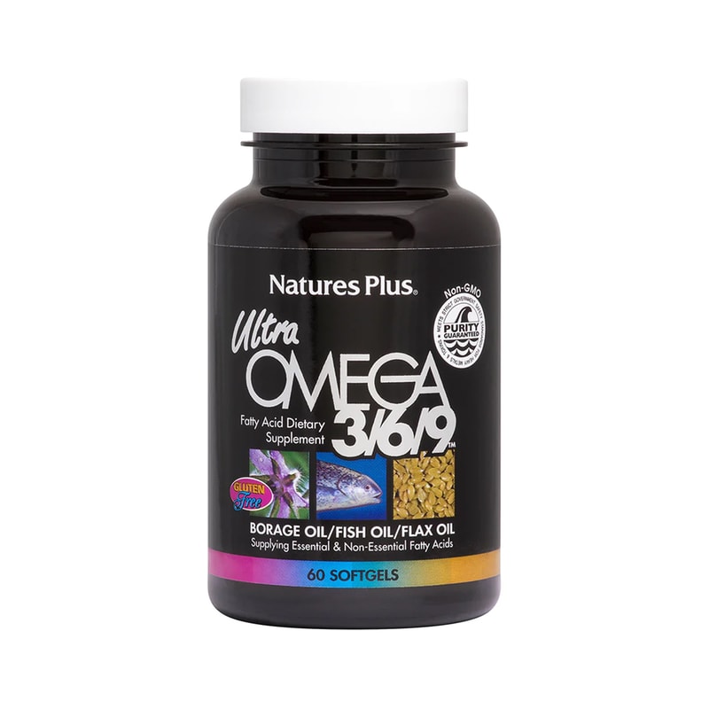 Λιπαρά Οξέα Natures Plus Ultra Omega 3/6/9 1200mg - 90 κάψουλες