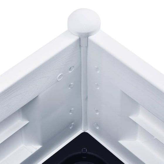 Vidaxl Ζαρντινιέρα Υπερυψωμένη Λευκή 100 X 43 X 35 Εκ. Πολυπροπυλένιο image 5