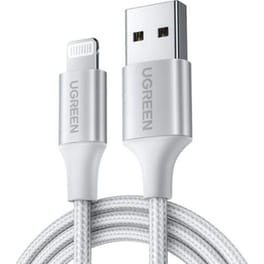 Καλώδιο Φόρτισης Ugreen Us199 MFi Certified I6 USB σε Lightning 1m - Ασημί