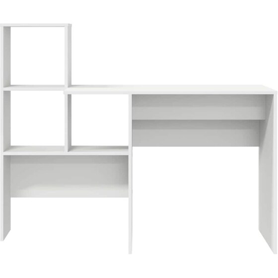 Γραφείο VidaXL από Επεξεργασμένο Ξύλο 131,5x50x106,5 cm - Λευκό image 5