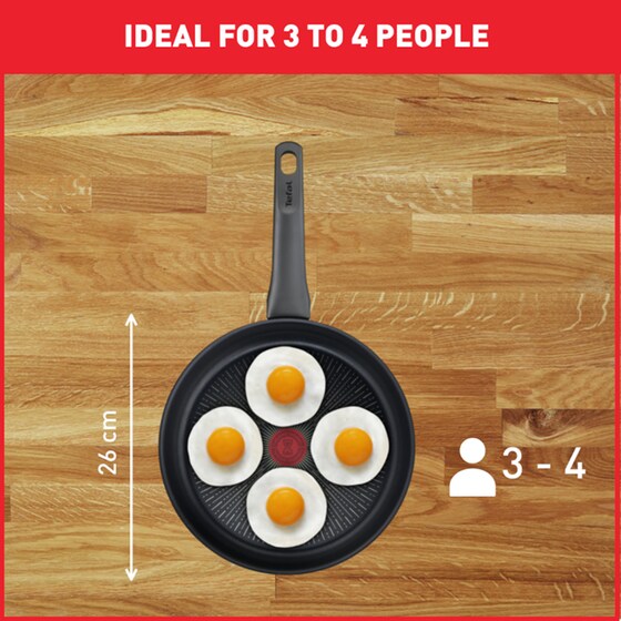 Αντικολλητικό Τηγάνι TEFAL E24905 Robusto από Χυτό Αλουμίνιο - 26 cm image 4