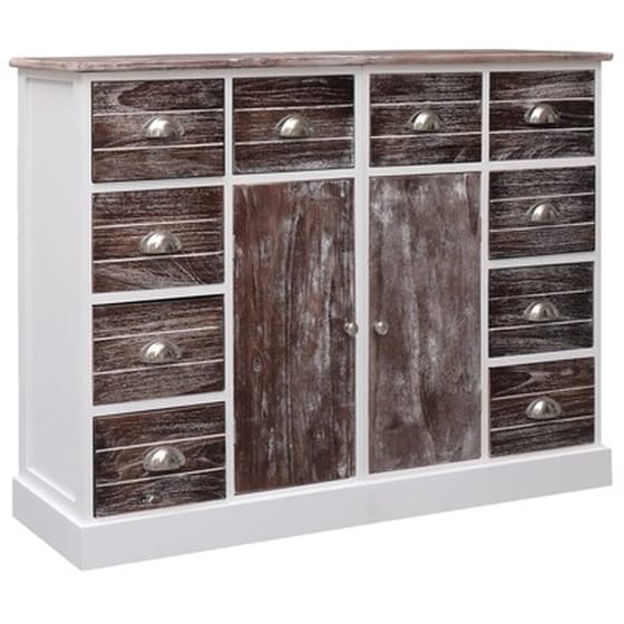 Vidaxl Μπουφές Με 10 Συρτάρια Καφέ 113 X 30 X 79 Εκ. Ξύλινος image 0