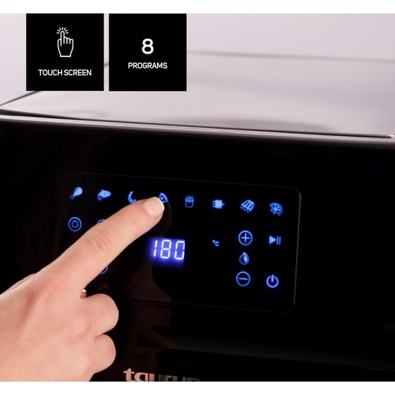 TAURUS DIGITAL GRILL AF1700DX με Πόρτα 1700 W 12 L Inox Φριτέζα Αέρος image 4