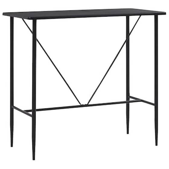 Τραπέζι Μπαρ Vidaxl από Mdf  120x60x110 cm - Μαύρο image 0