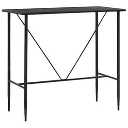 Τραπέζι Μπαρ Vidaxl από Mdf  120x60x110 cm - Μαύρο