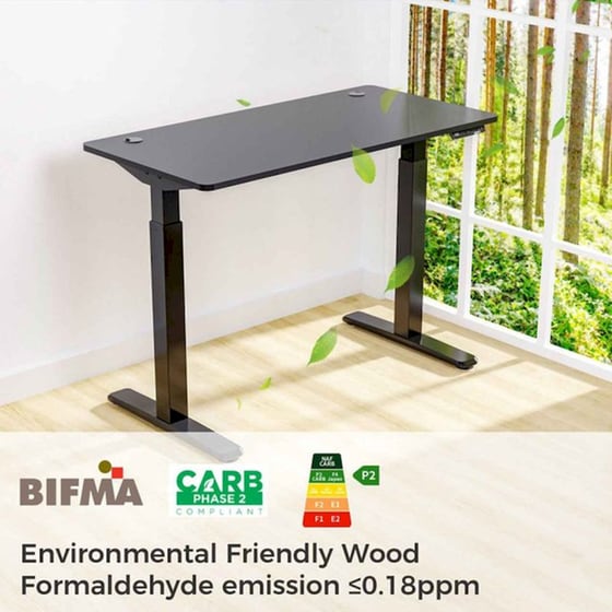Γραφείο Υπολογιστή Eureka Ergonomic ERK-EHD-4801-B-V1 120x60x75-122cm image 2