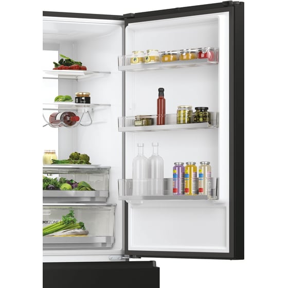HAIER HTW7720DNGB Total No Frost 483 Lt Μαύρο Ψυγειοκαταψύκτης image 9