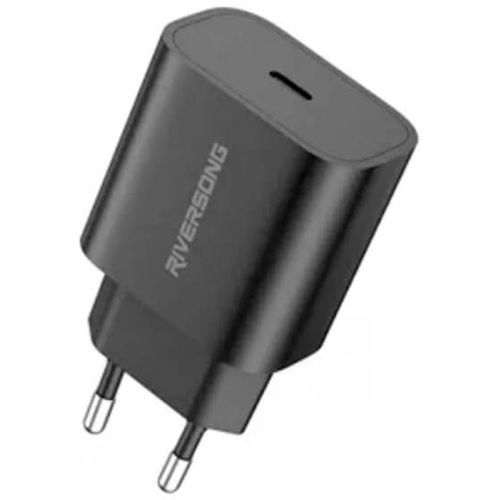 Φορτιστής Πρίζας Riversong PowerKub USB-C 20W - Black image 0