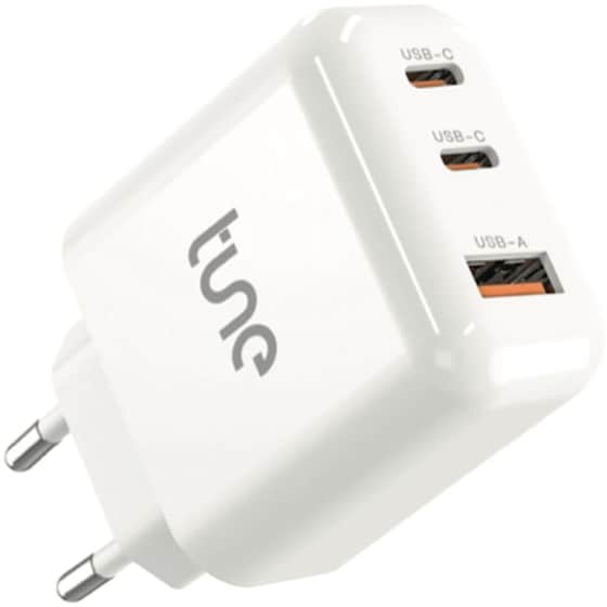 Φορτιστής Πρίζας Tune Turbo PD Wall Charger USB-C/USB-A 45W - White image 0