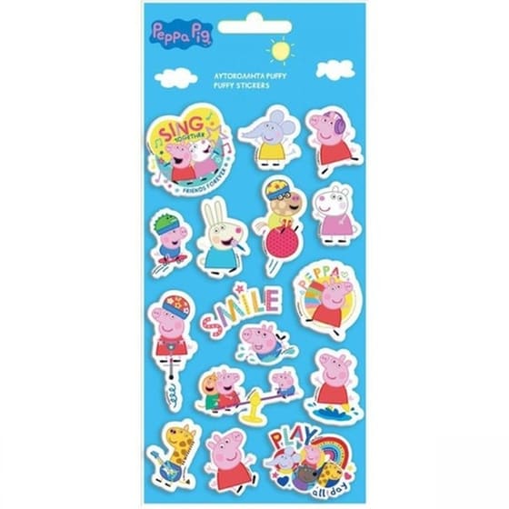 Αυτοκόλλητα Puffy Διακάκης Peppa Pig image 0