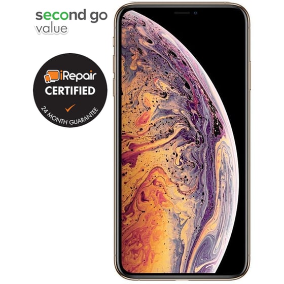 Μεταχειρισμένο Apple iPhone XS Max 256GB Gold second go value Certified by iRepair image 1