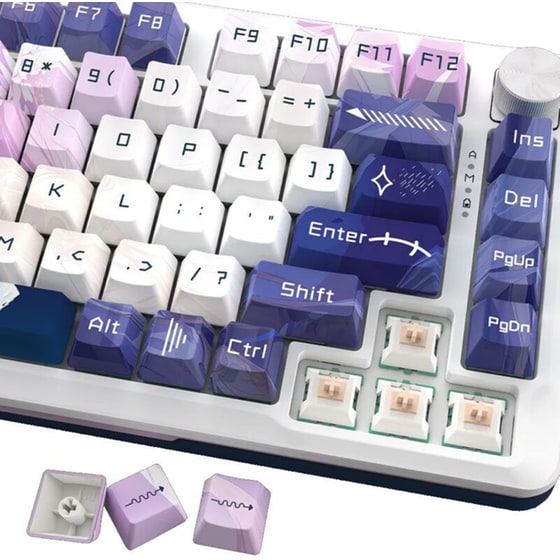 Redragon K681AGG Gaming Μηχανικό Ασύρματο 2.4 GHz/Bluetooth Πληκτρολόγιο RGB Πολύχρωμο (US) image 1