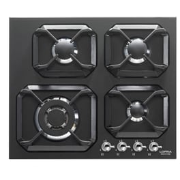 LOFRA HRNM6G0CHROME 60 cm Μαύρο Εστία Αερίου Αυτόνομη