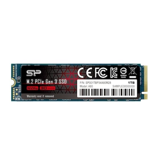 Εσωτερικός SSD Silicon Power P34a80 NVMe M.2 1TB PCI Express 3.0 image 0