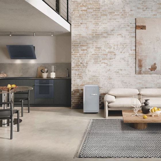 SMEG FAB5LSV6 34 Lt Ασημί Ψυγείο Mini Bar image 2