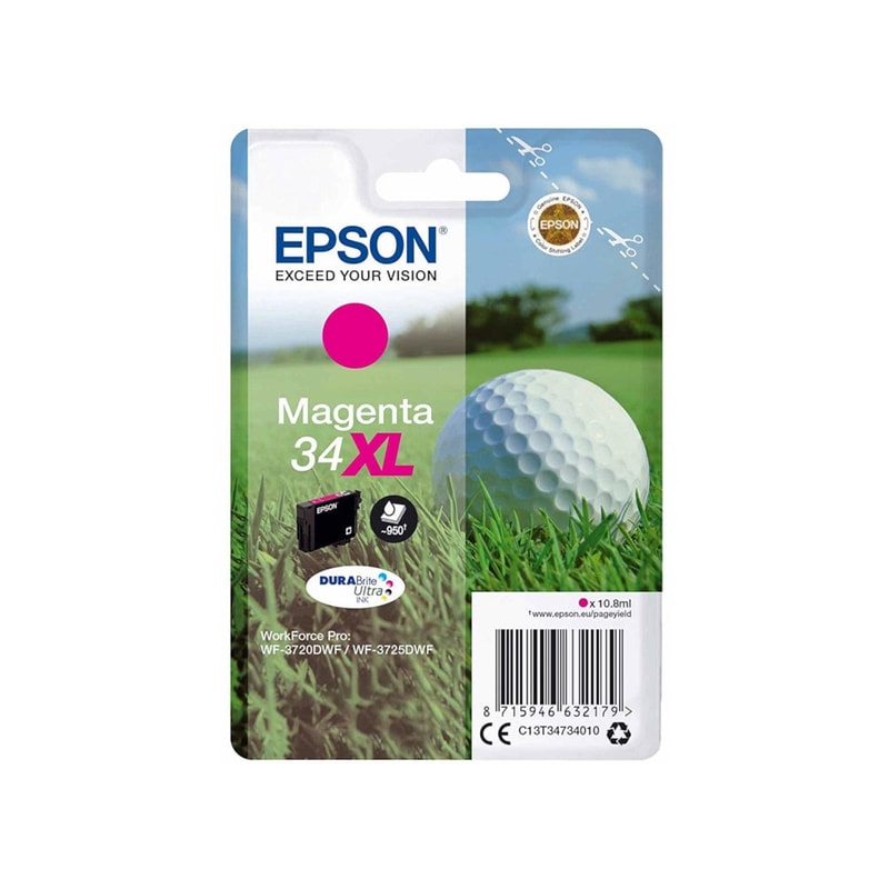 Epson 34XL Ματζέντα Μελάνι Εκτυπωτή C13T34734010