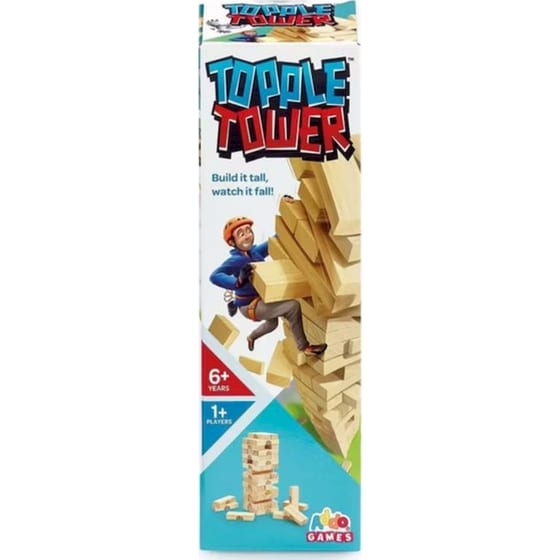Topple Tower - Ξύλινος Πύργος Ισορροπίας Επιτραπέζιο (EN) (Addo) image 0