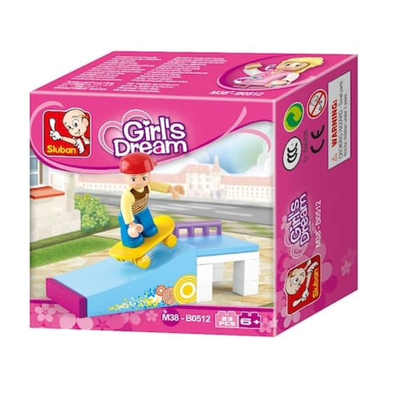 Sluban Τουβλάκια Girls Dream, Skate Ramp M38-b0512, 23τμχ image 1
