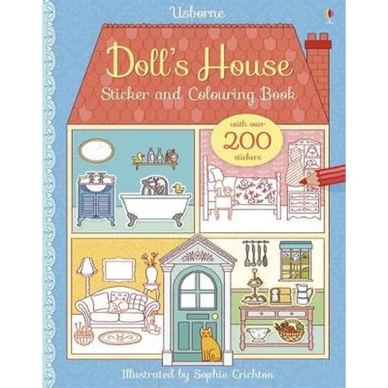 Doll's House Sticker and Colouring Book image 0